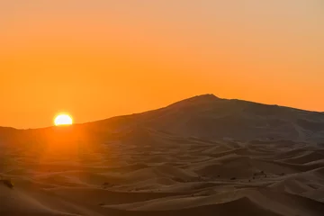 Tuinposter sunrise at desert © praphab144