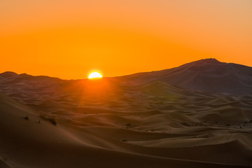 sunrise desert
