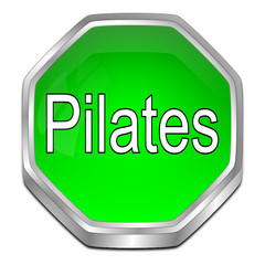 Pilates button - 3D illustration