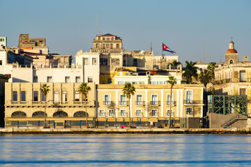 Colorful seaside buildings in Old Havana