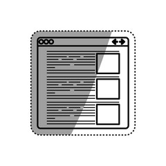 Obraz premium Internet website page icon vector illustration graphic design