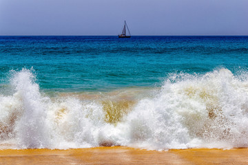 Fototapeta na wymiar Fuerteventura Beach Scene