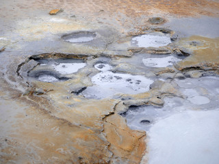 Solfatarenfeld Seltún im Vulkansystem Krýsuvík im Süden der Halb