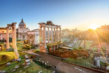 Türaufkleber Rome, Italy. Roman Forum at sunrise   © Nicola Forenza
