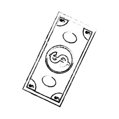 Billet of money icon vector illustration graphic design