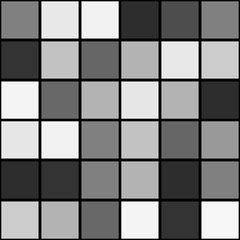 Black white mosaic seamless pattern background square 