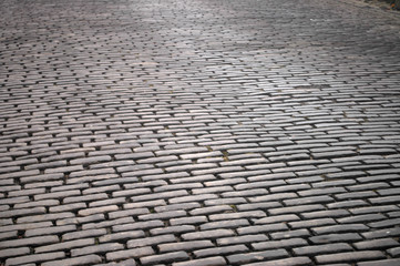 Cobbled street background.