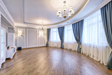 Russia,Moscow region -  living room interior design in new luxury country house