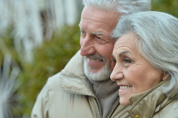 smiling senior couple 