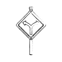 Road sign isolated icon vector illustration graphic design