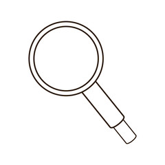 figure magnifying glass icon design image, vector illustration