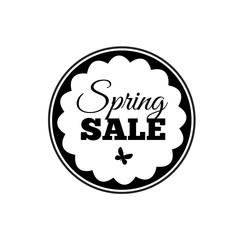 Spring Sale Lettering Design Background