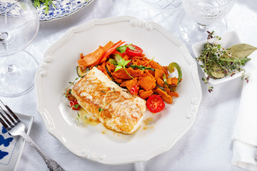 Fisch Gericht (kabeljau,dorsch)