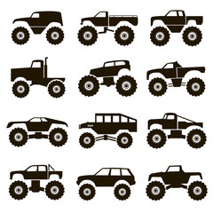 12 icons monster trucks © radzko