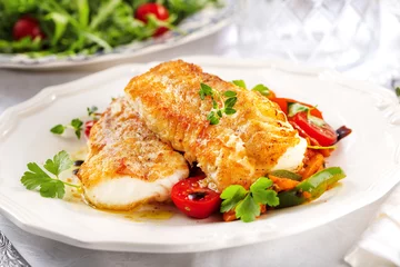 Fototapeten Fisch Gericht (kabeljau,dorsch) © karepa