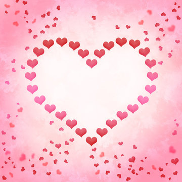Liebe Valentins Hintergrund Herzen