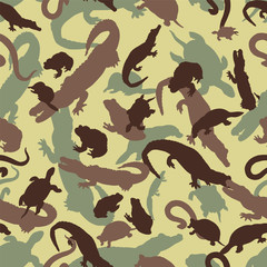 Seamless camouflage reptiles