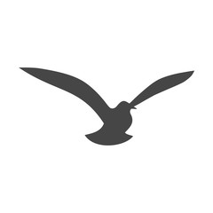 Bird icon silhouette - Illustration