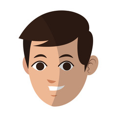 Fototapeta premium man cartoon icon over white background. colorful design. vector illustration