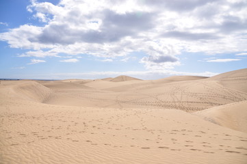 Fototapeta na wymiar Maspalomas Dunes on Gran Canaria