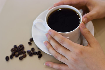 A cup of morning coffee.