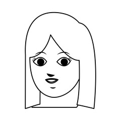 Obraz na płótnie Canvas woman cartoon icon over white background. vector illustration