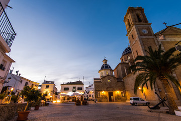 Cathedral in Altea at dusk © marcin jucha