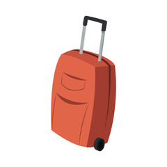 briefcase icon over white background. colorful desing. vector illustration