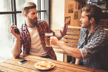 Friends at the pub