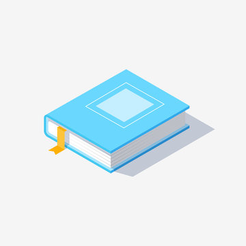 Isometric book icon.