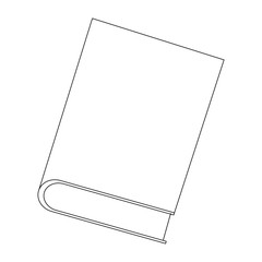 book icon over white background. vector illustration