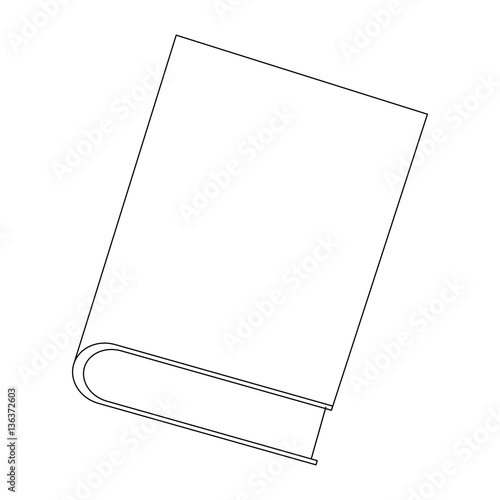 "book icon over white background. vector illustration" Stock image and