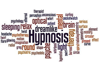 Hypnosis, word cloud concept 6