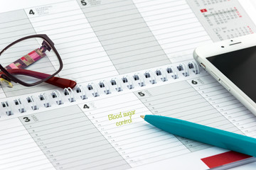 Blood sugar control appointment
