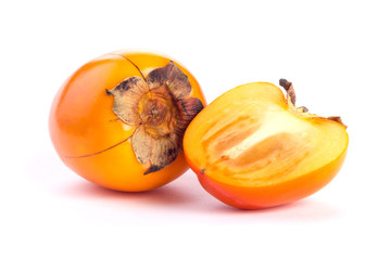 Persimmon fruit isolated on white background