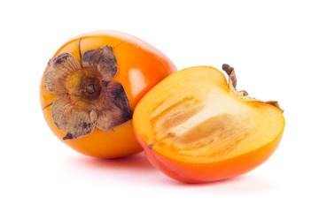 Persimmon fruit isolated on white background