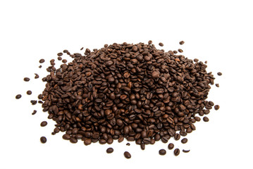 Coffee beans isolated