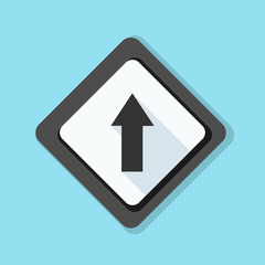 Ahead Up Arrow sign illustration