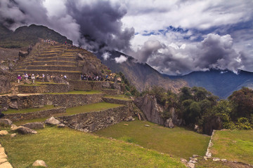 Peru, Machu Picchu mountains landscape.