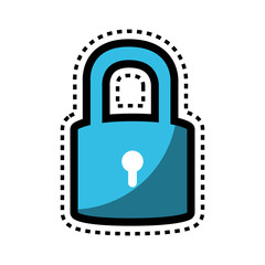 safe secure padlock icon vector illustration design