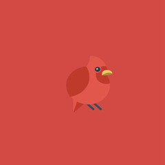 parrot icon. flat design