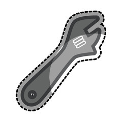wrench tool isolated icon vector illustration design