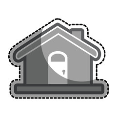 real estate house icon vector illustration design