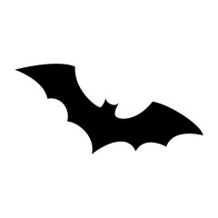 bat halloween card icon vector illustration design