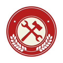 repair car service emblem vector illustration design