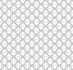 Seamless vector silver ornament. Modern background. Geometric pattern with repeating elements