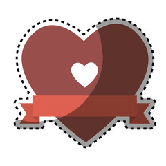 heart love card decoration vector illustration design