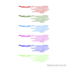 watercolor vector brush
