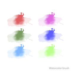 watercolor vector brush