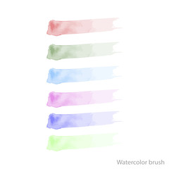 watercolor vector brush